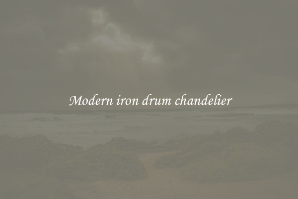 Modern iron drum chandelier