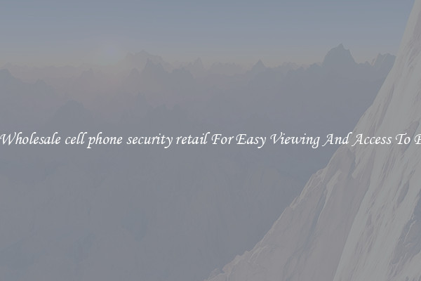 Solid Wholesale cell phone security retail For Easy Viewing And Access To Phones