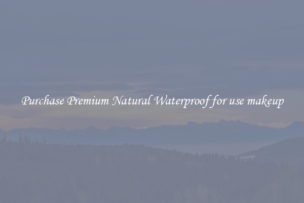 Purchase Premium Natural Waterproof for use makeup