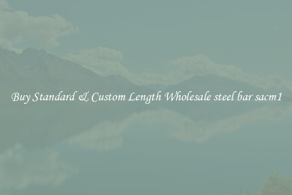 Buy Standard & Custom Length Wholesale steel bar sacm1