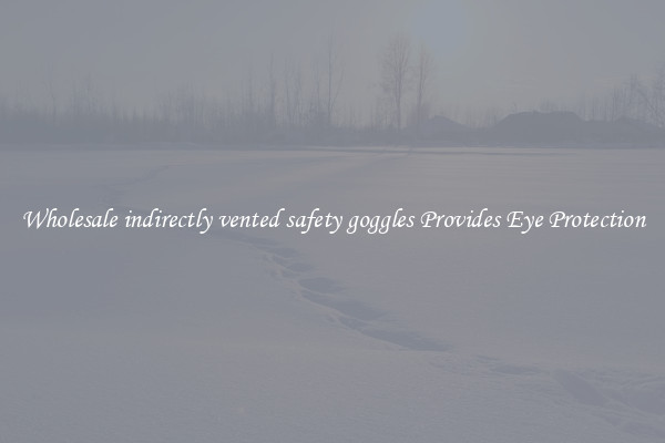Wholesale indirectly vented safety goggles Provides Eye Protection