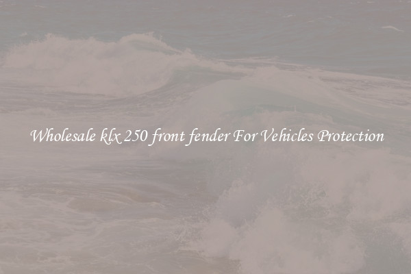 Wholesale klx 250 front fender For Vehicles Protection