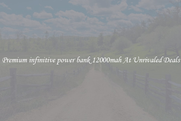 Premium infinitive power bank 12000mah At Unrivaled Deals