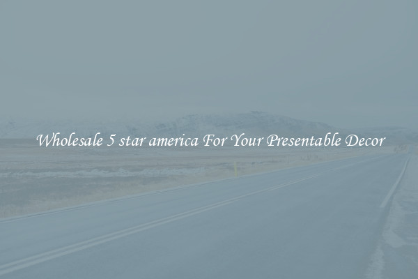 Wholesale 5 star america For Your Presentable Decor