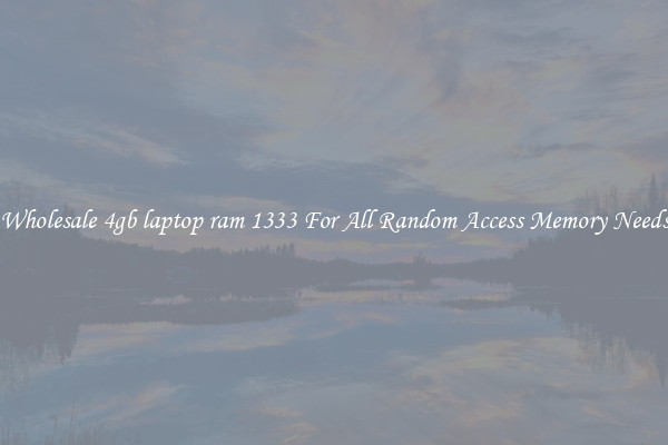 Wholesale 4gb laptop ram 1333 For All Random Access Memory Needs