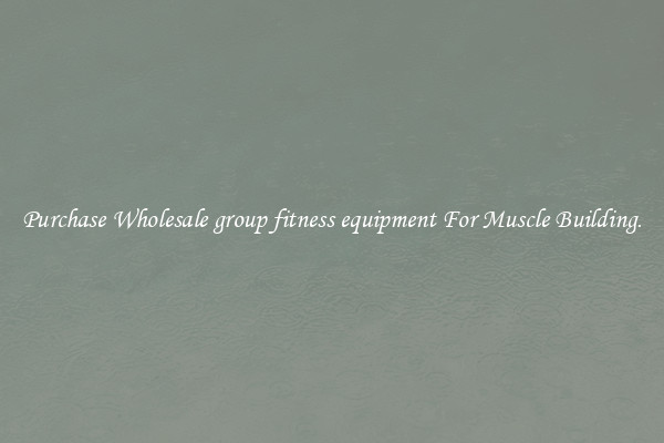 Purchase Wholesale group fitness equipment For Muscle Building.