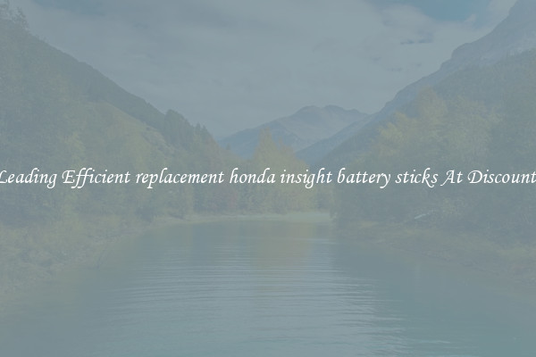 Leading Efficient replacement honda insight battery sticks At Discounts