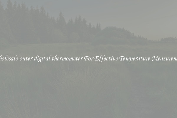 Wholesale outer digital thermometer For Effective Temperature Measurement