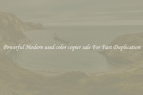 Powerful Modern used color copier sale For Fast Duplication