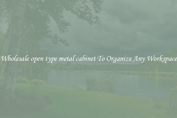 Wholesale open type metal cabinet To Organize Any Workspace